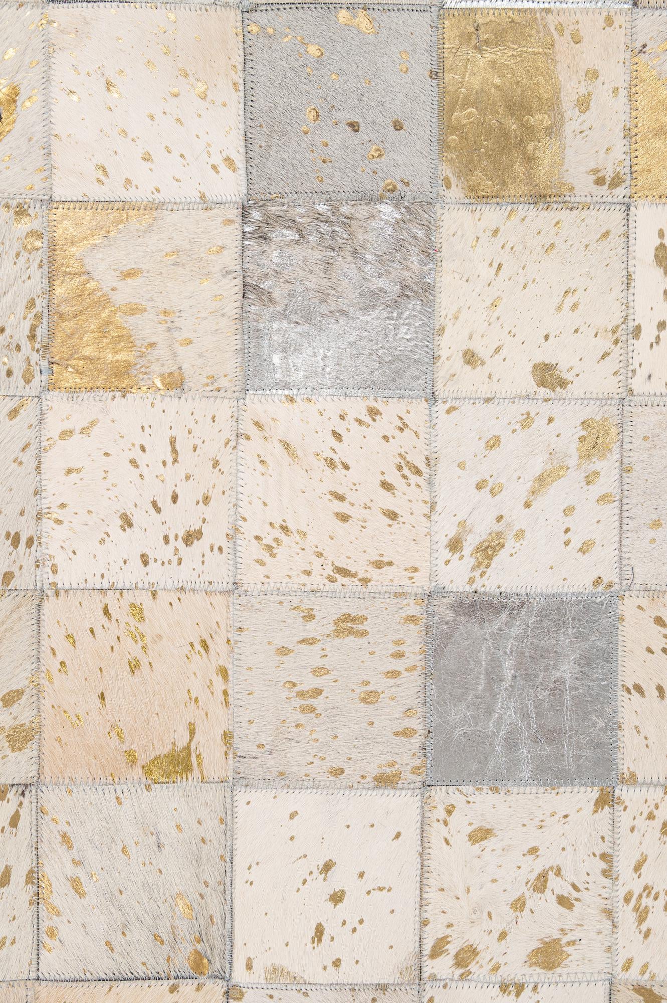 7' 11 x 9' 10 Cowhide - Patchwork Rug