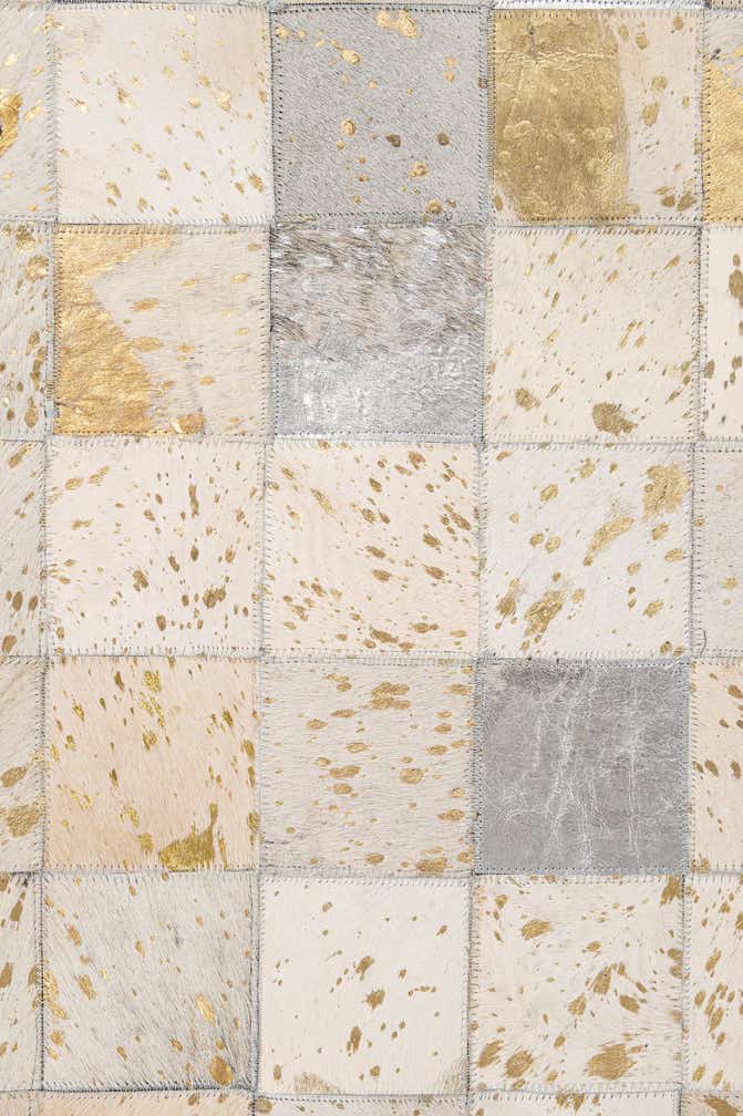 7' 11 x 9' 10 Cowhide - Patchwork Rug