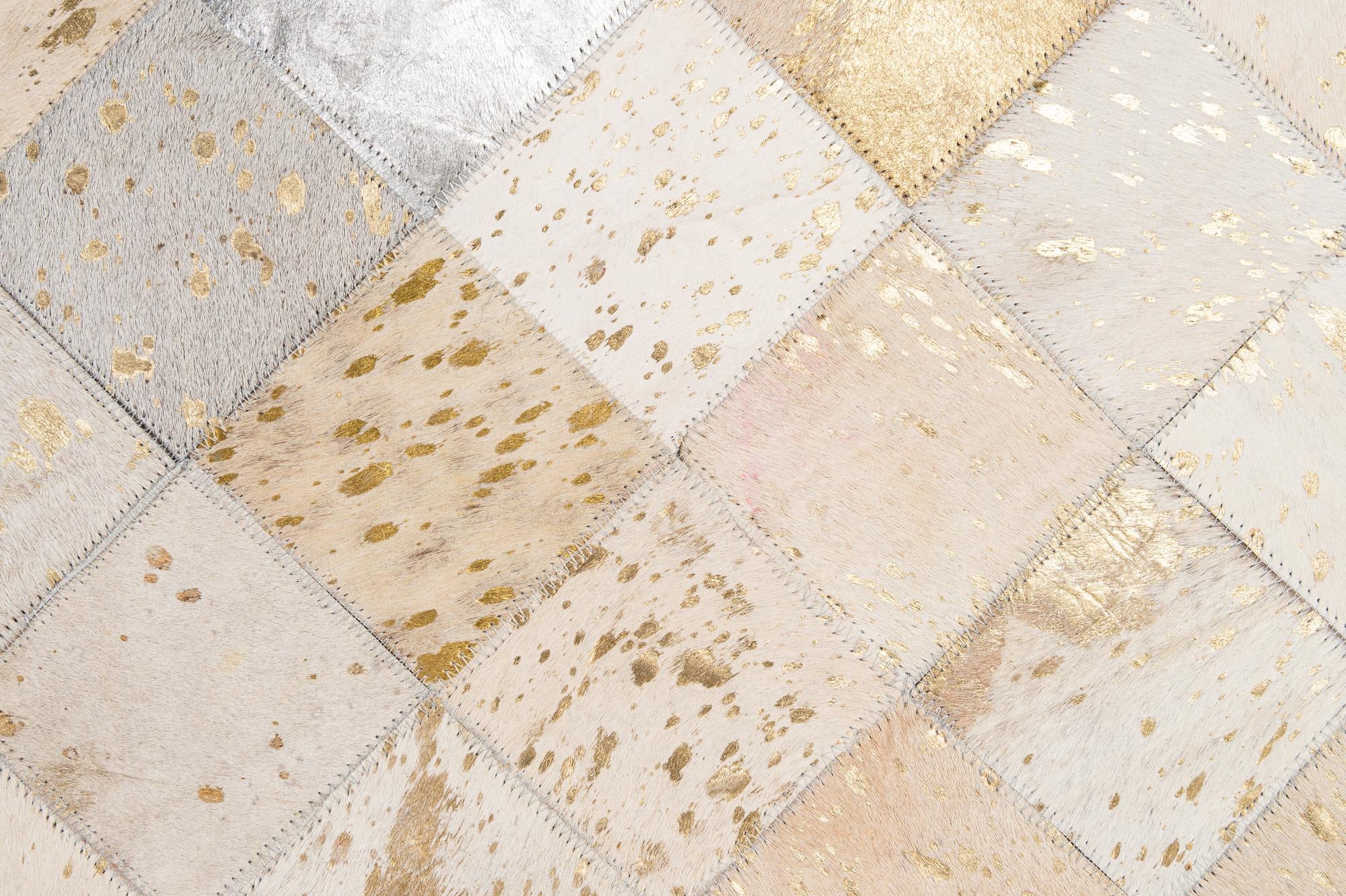 7' 11 x 9' 10 Cowhide - Patchwork Rug