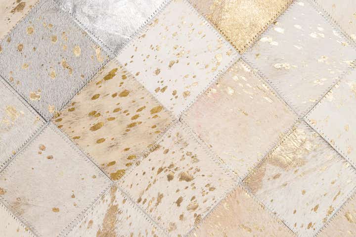 7' 11 x 9' 10 Cowhide - Patchwork Rug