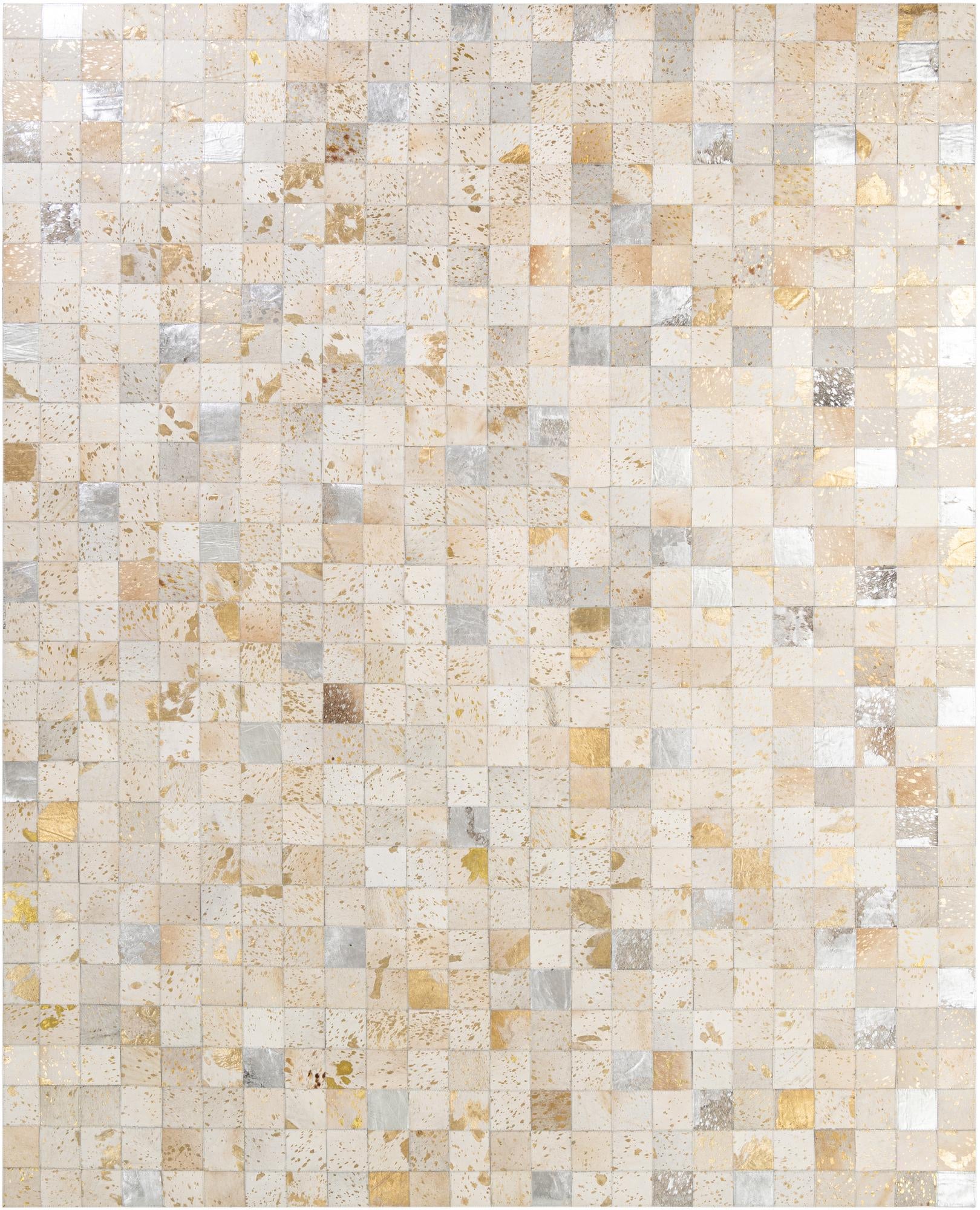 7' 11 x 9' 10 Cowhide - Patchwork Rug