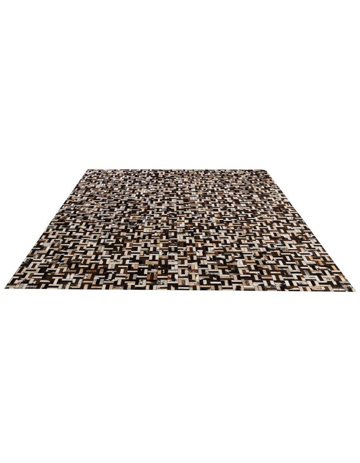 Detail image of 8' x 10' 1 Cowhide - Patchwork Rug