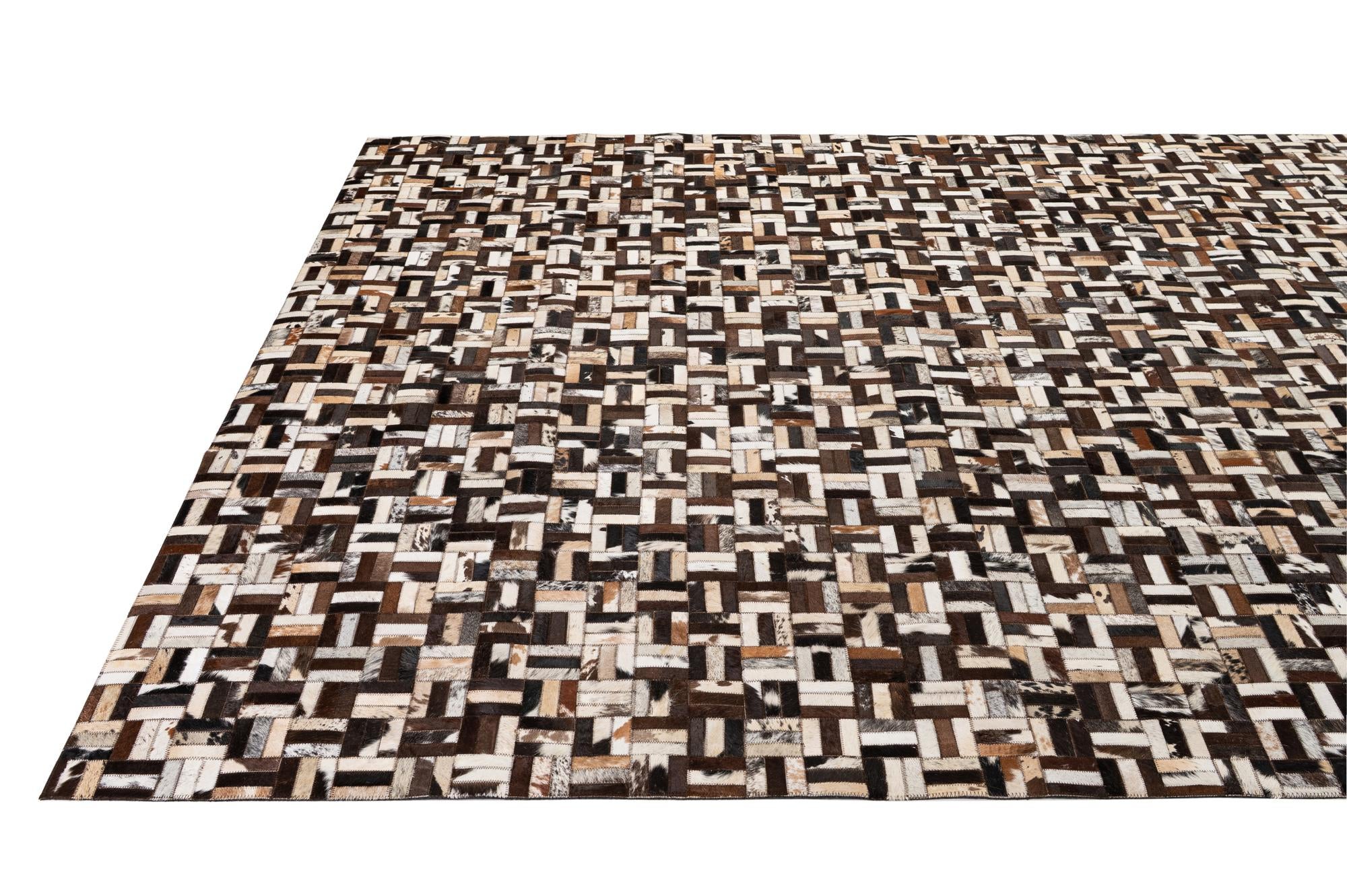 8' x 10' 1 Cowhide - Patchwork Rug