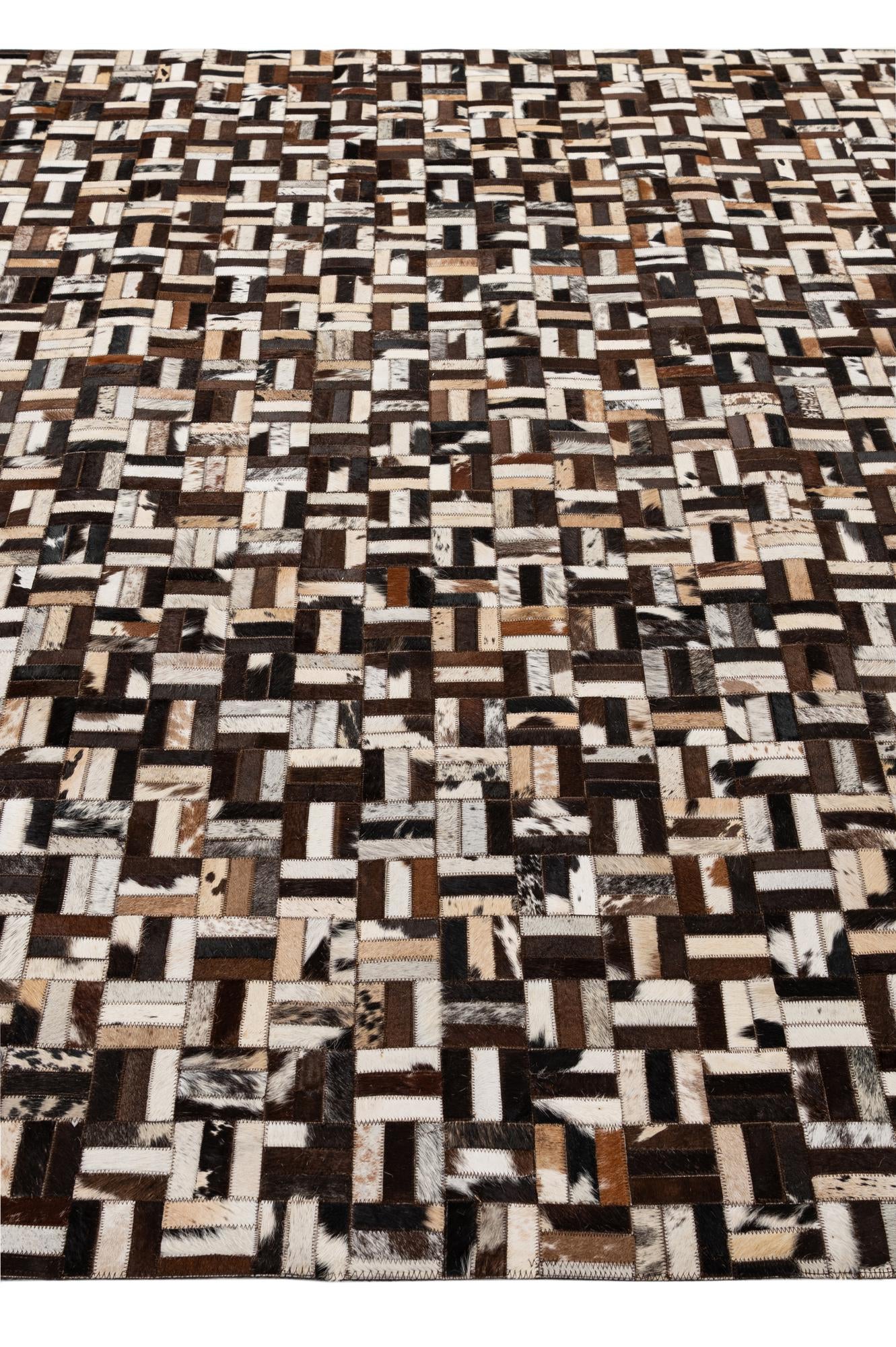 8' x 10' 1 Cowhide - Patchwork Rug