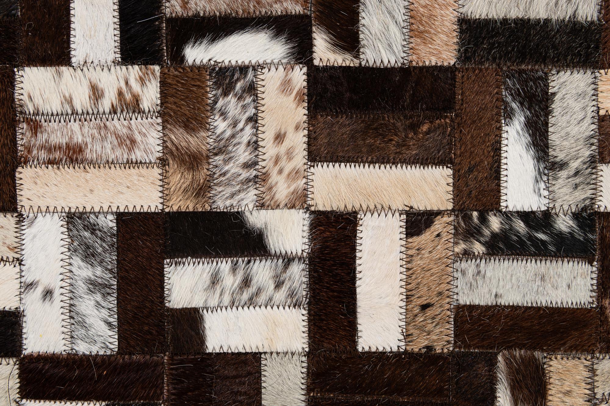 8' x 10' 1 Cowhide - Patchwork Rug
