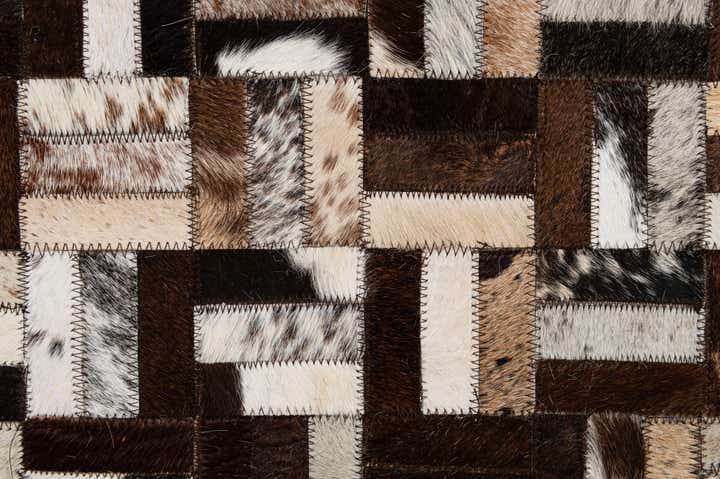 8' x 10' 1 Cowhide - Patchwork Rug