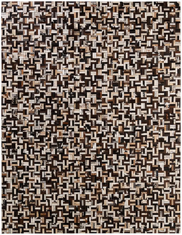 Detail image of 8' x 10' 1 Cowhide - Patchwork Rug