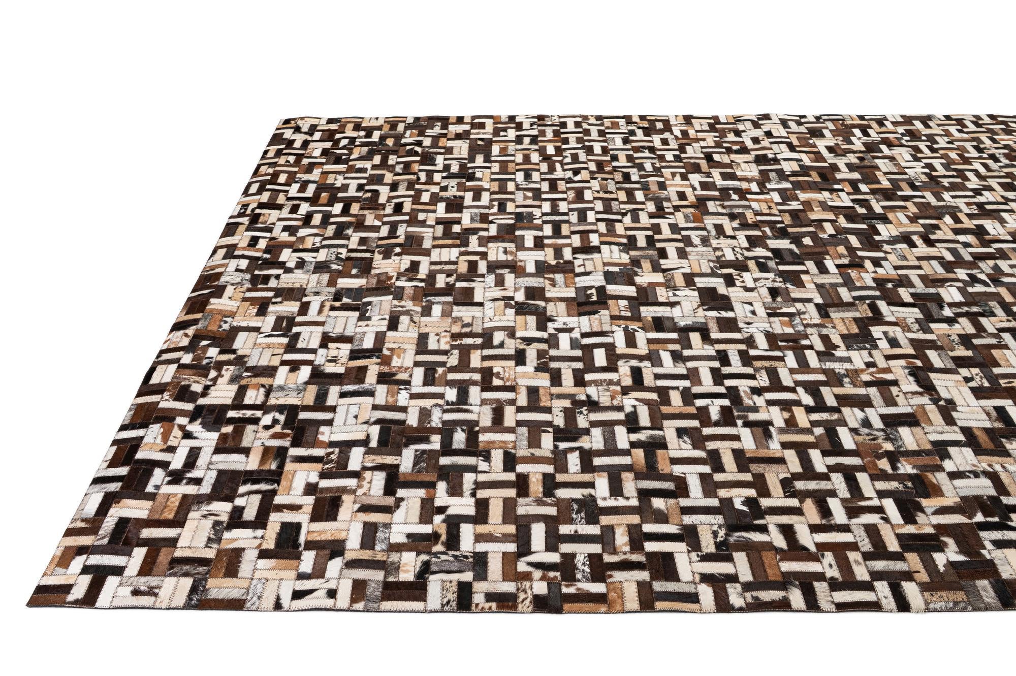 8' 1 x 9' 10 Cowhide - Patchwork Rug