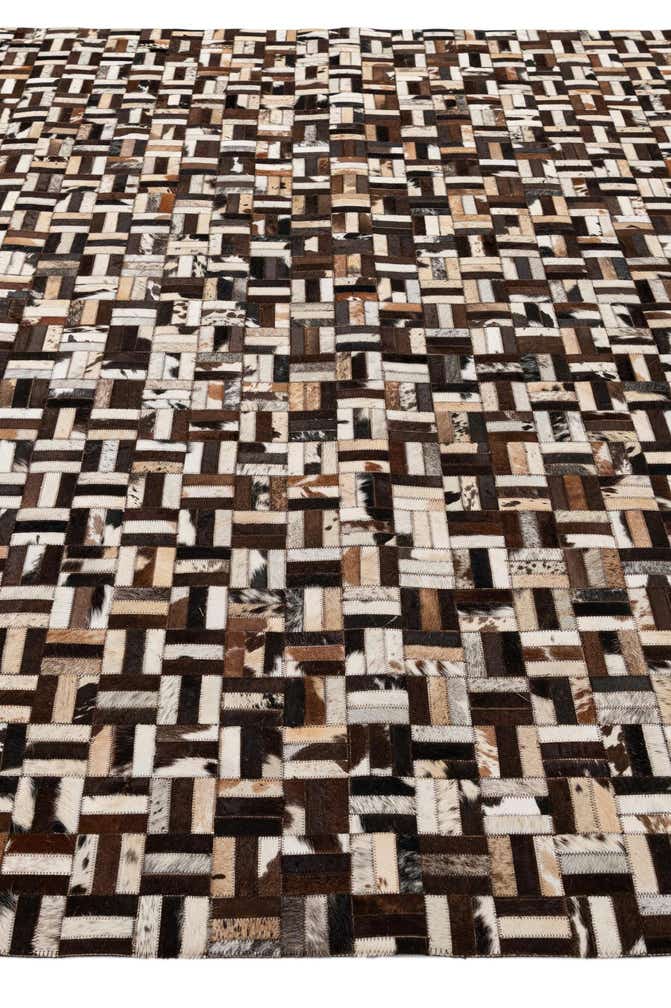 8' 1 x 9' 10 Cowhide - Patchwork Rug