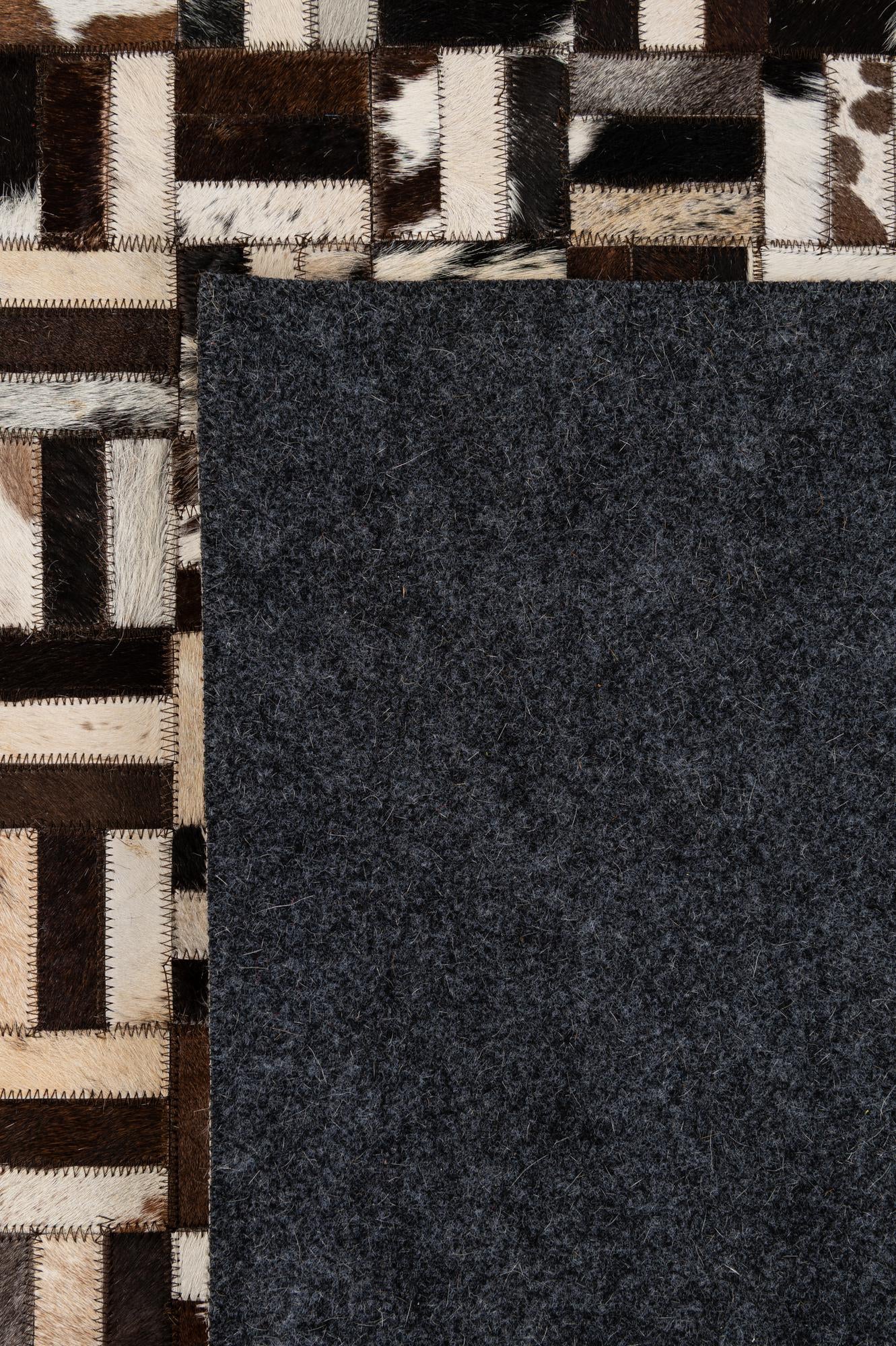 8' 1 x 9' 10 Cowhide - Patchwork Rug