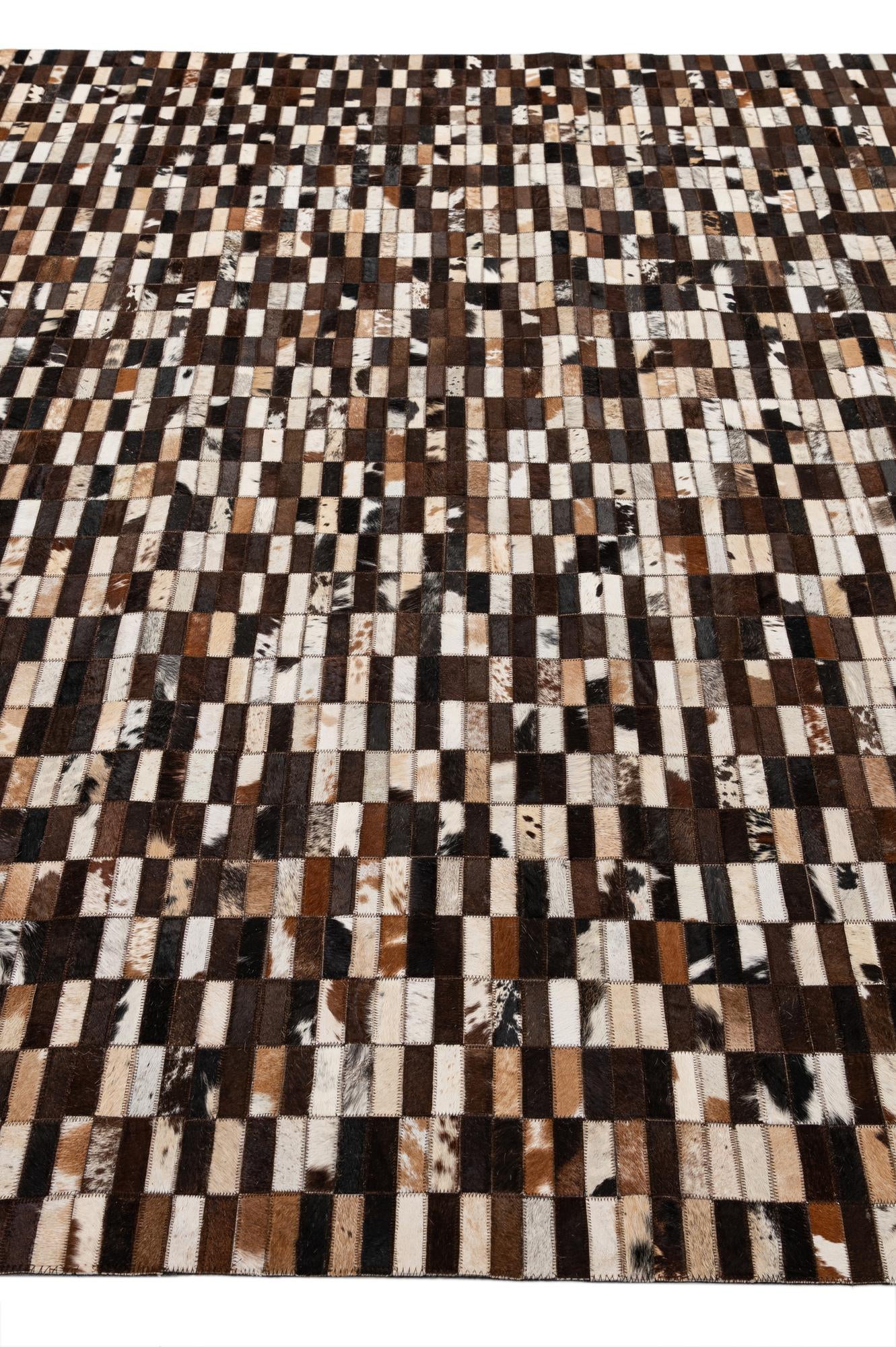 8' 1 x 10' Cowhide - Patchwork Rug