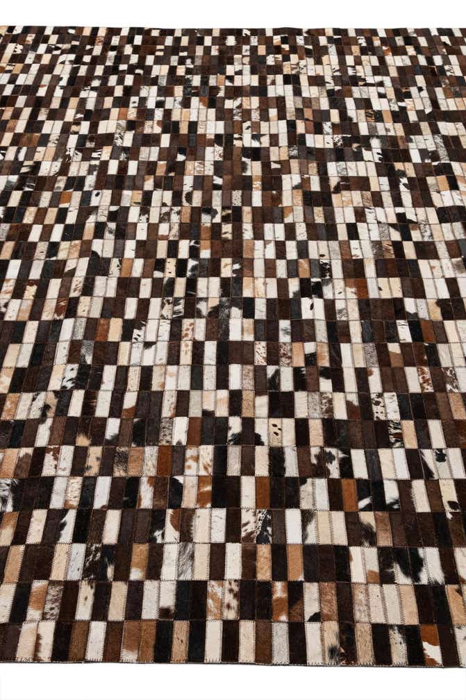 8' 1 x 10' Cowhide - Patchwork Rug