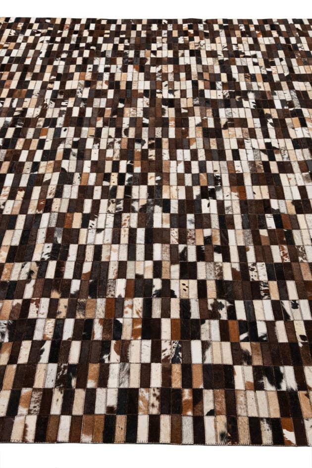 Detail image of 8' 1 x 10' Cowhide - Patchwork Rug