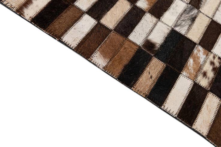 Detail image of 8' 1 x 10' Cowhide - Patchwork Rug