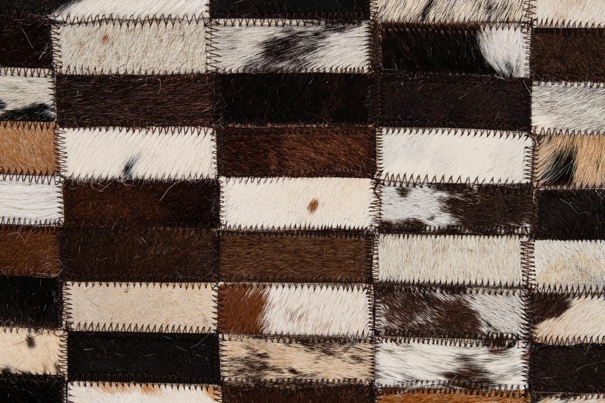 8' 1 x 10' Cowhide - Patchwork Rug