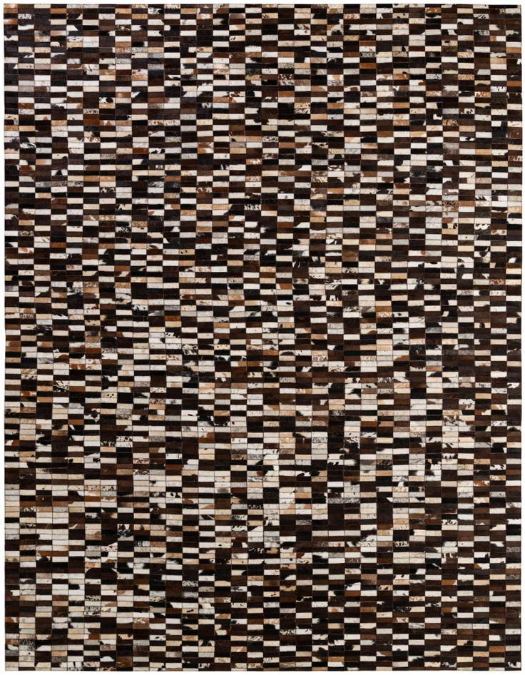 Detail image of 8' 1 x 10' Cowhide - Patchwork Rug
