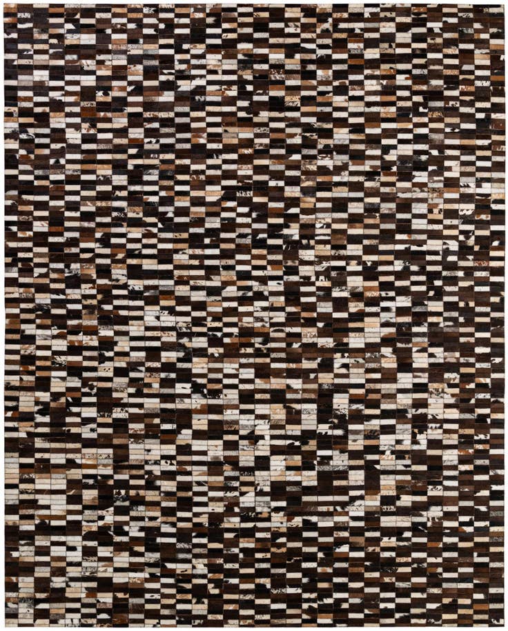 Detail image of 8' 1 x 10' Cowhide - Patchwork Rug
