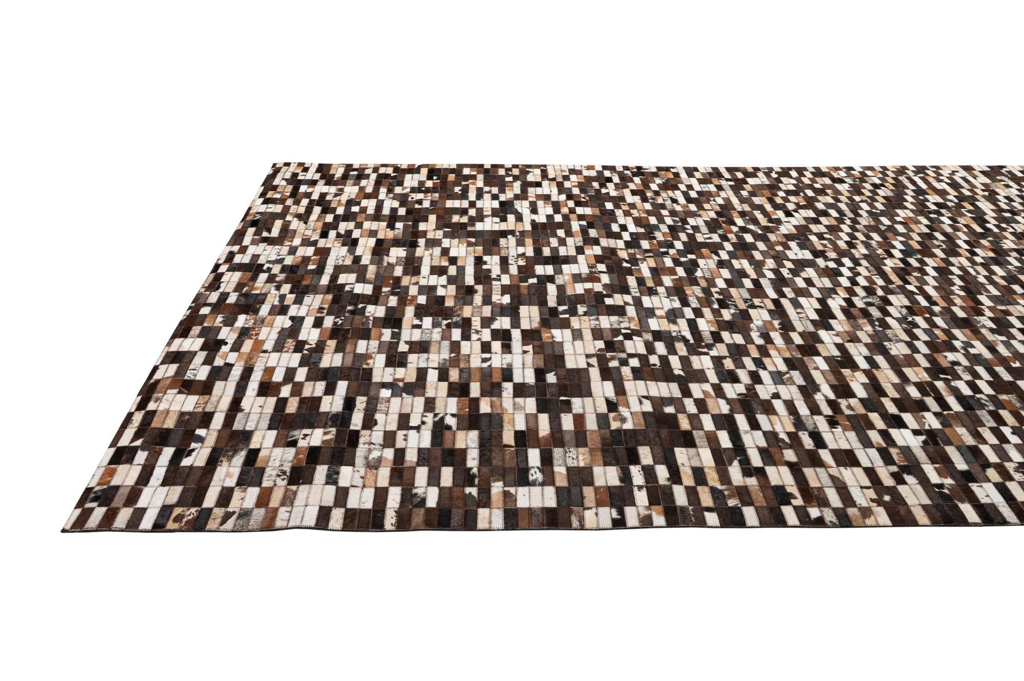 8' 1 x 10' 1 Cowhide - Patchwork Rug
