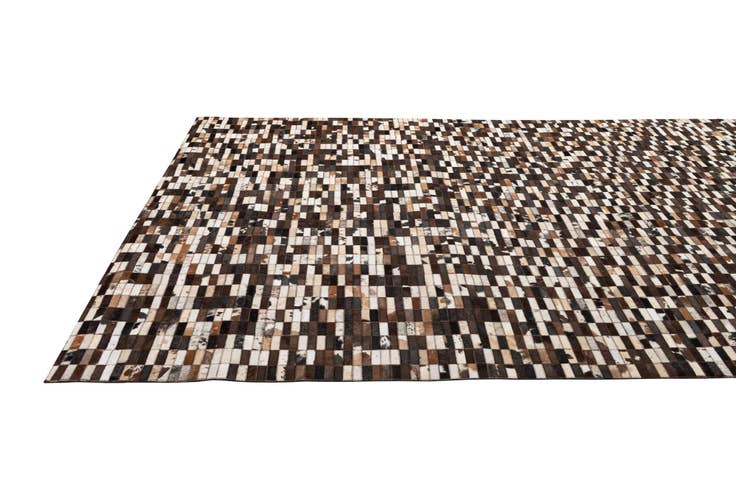 Detail image of 8' 1 x 10' 1 Cowhide - Patchwork Rug