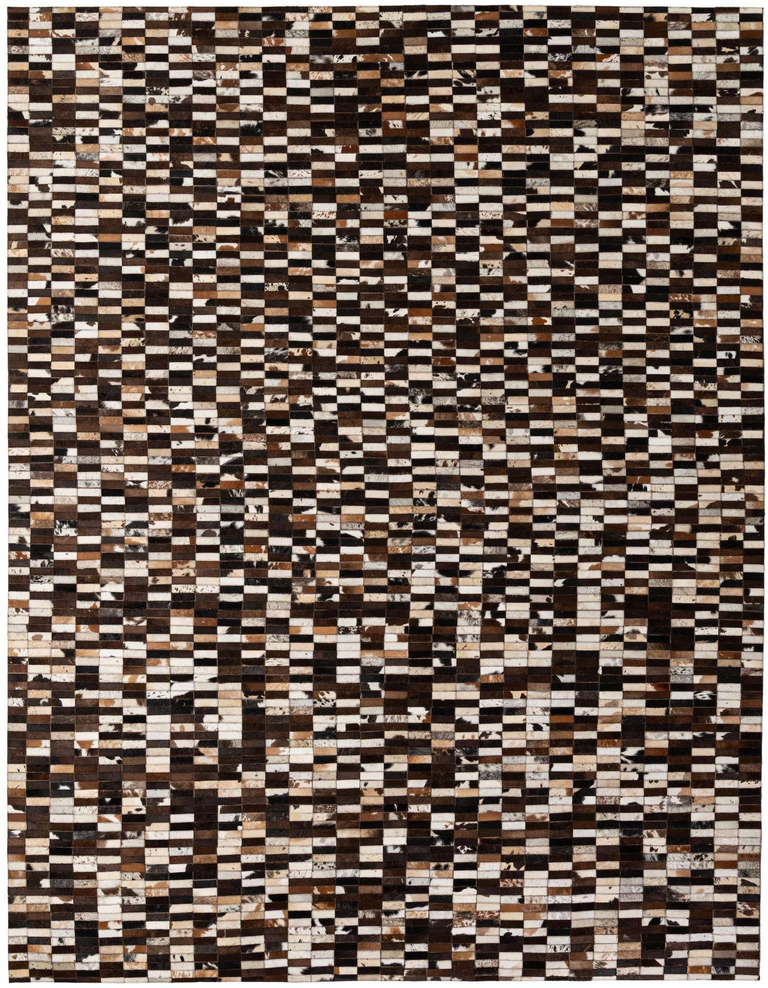 8' 1 x 10' 1 Cowhide - Patchwork Rug