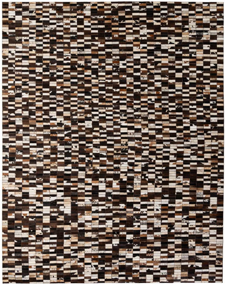 Detail image of 8' 1 x 10' 1 Cowhide - Patchwork Rug