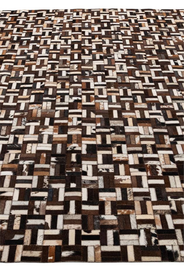 Detail image of 8' 2 x 10' Cowhide - Patchwork Rug