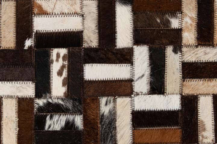8' 2 x 10' Cowhide - Patchwork Rug