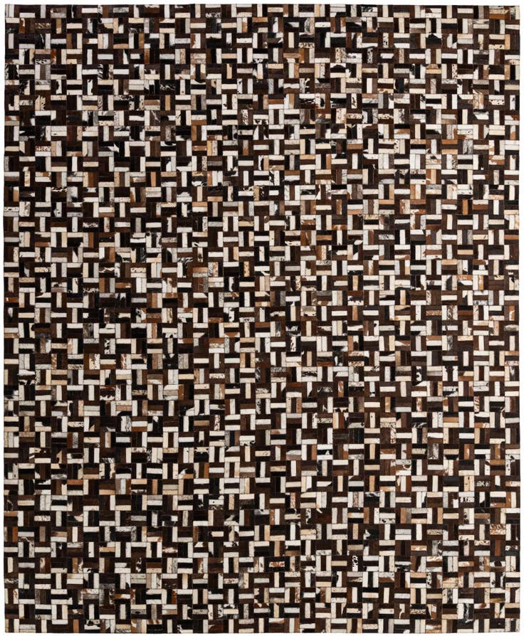 Detail image of 8' 2 x 10' Cowhide - Patchwork Rug