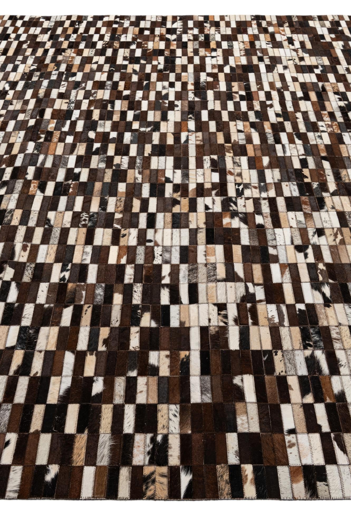 8' 1 x 10' Cowhide - Patchwork Rug