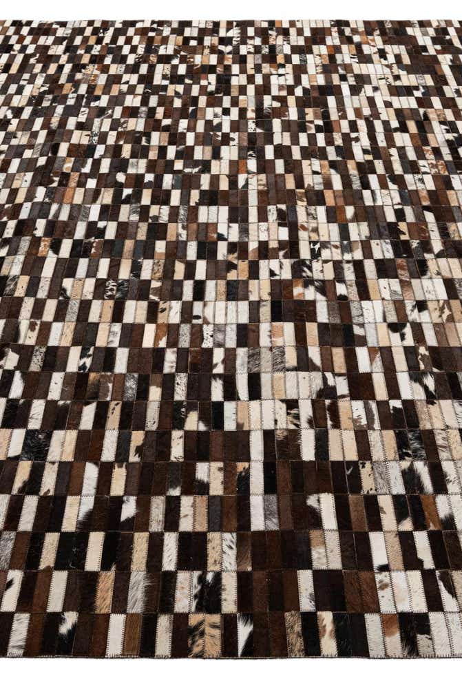 8' 1 x 10' Cowhide - Patchwork Rug