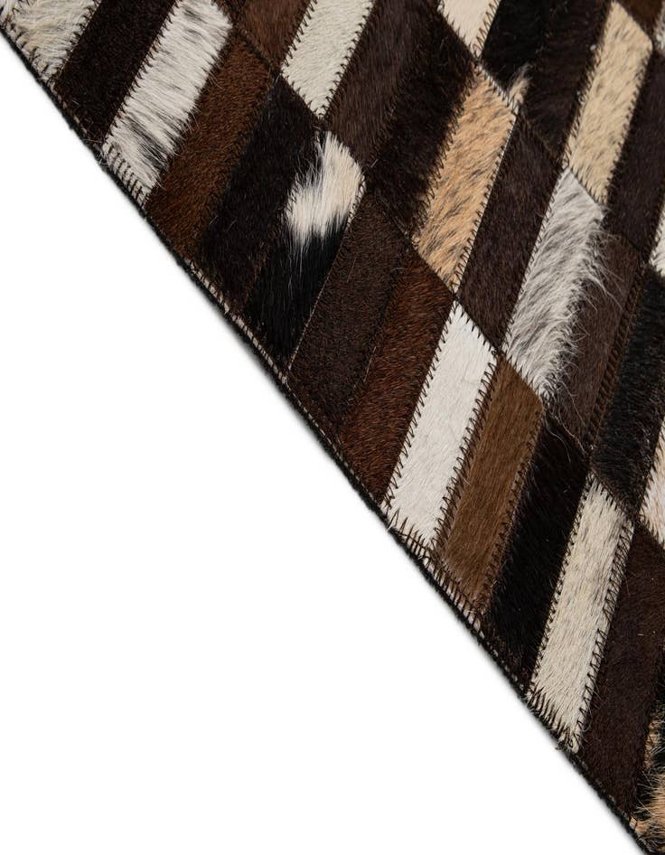 Detail image of 8' 1 x 10' Cowhide - Patchwork Rug