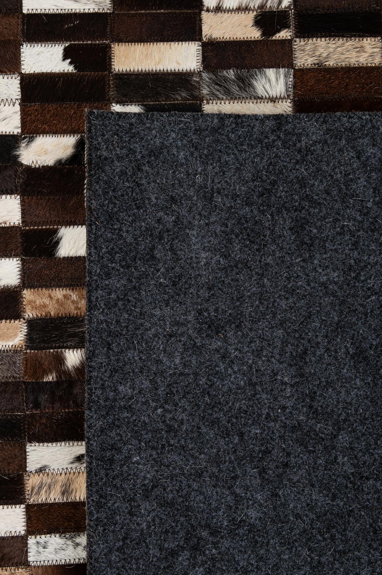8' 1 x 10' Cowhide - Patchwork Rug