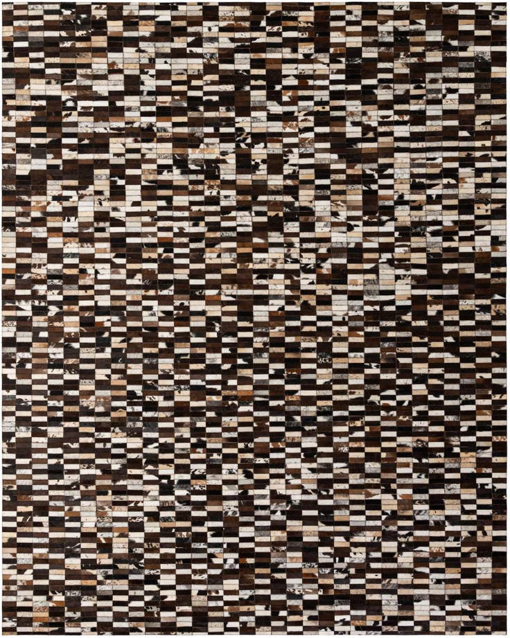 Detail image of 8' 1 x 10' Cowhide - Patchwork Rug