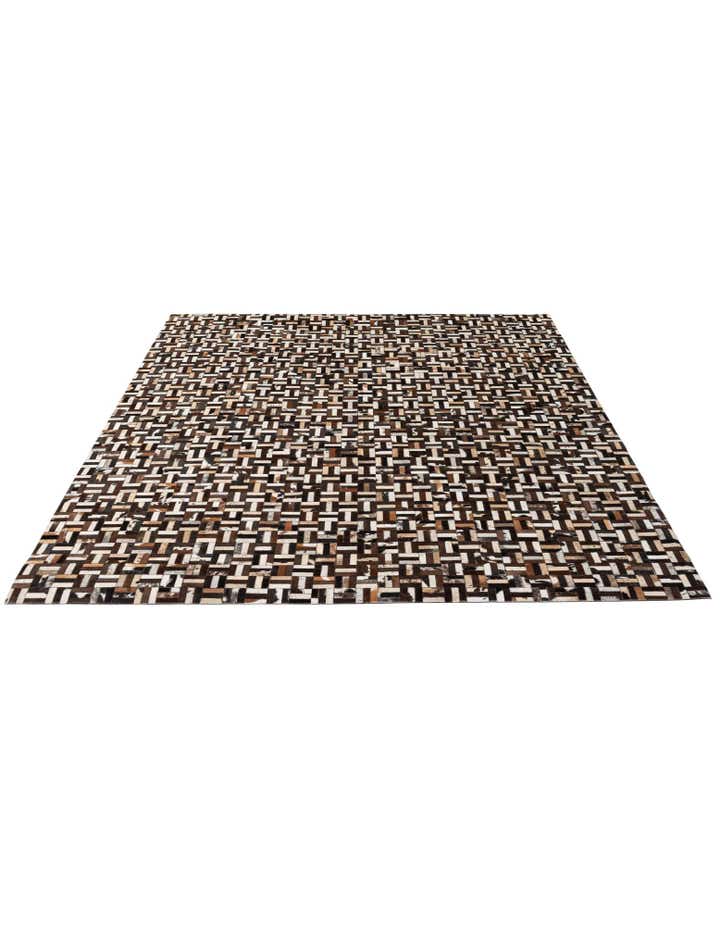 8' 1 x 9' 11 Cowhide - Patchwork Rug