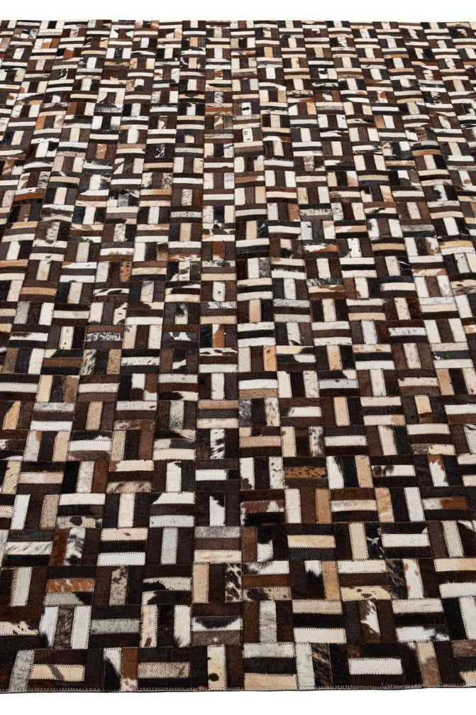 8' 1 x 9' 11 Cowhide - Patchwork Rug