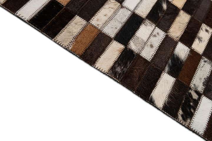 8' 1 x 9' 11 Cowhide - Patchwork Rug