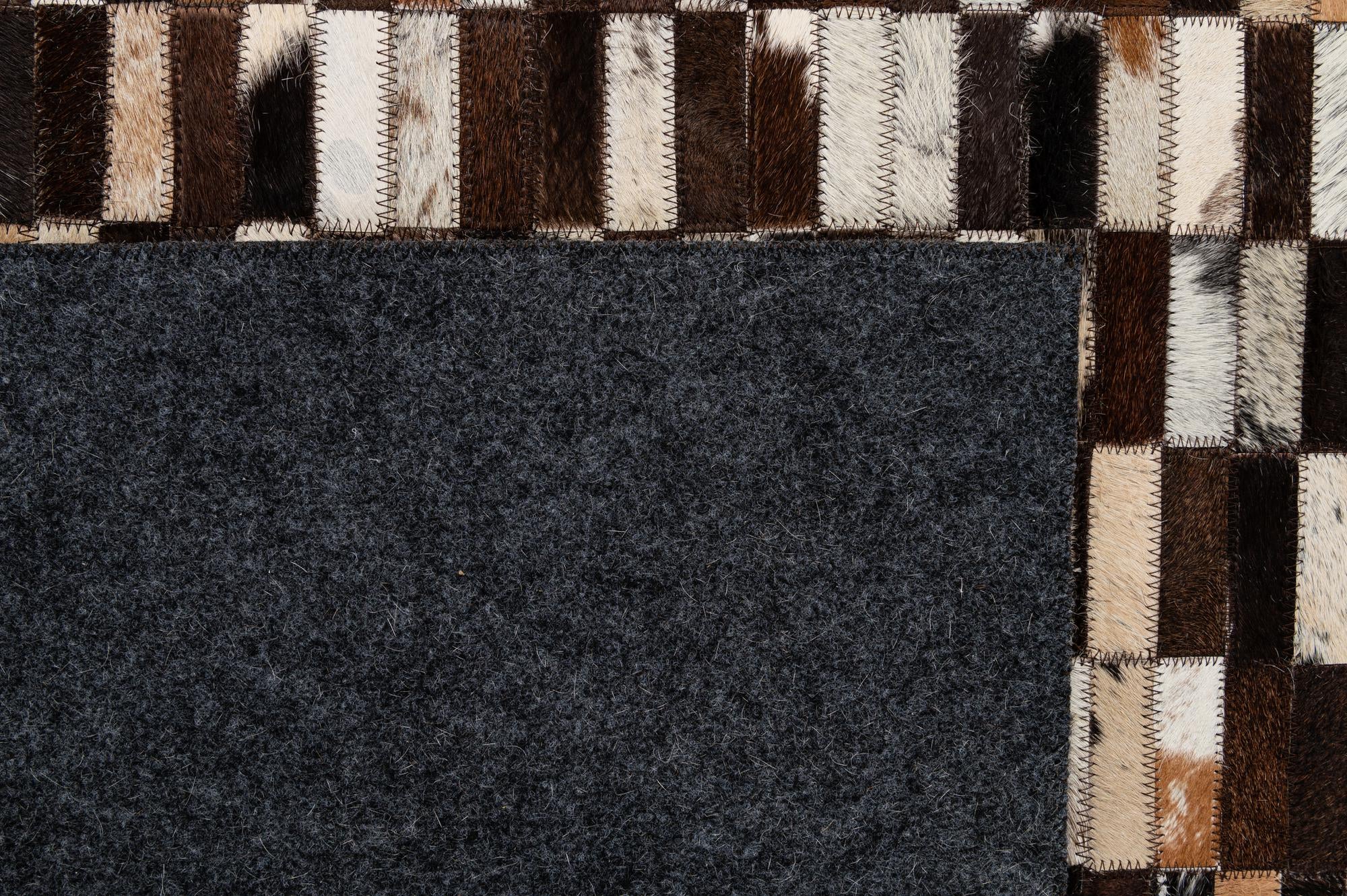 8' 1 x 9' 11 Cowhide - Patchwork Rug