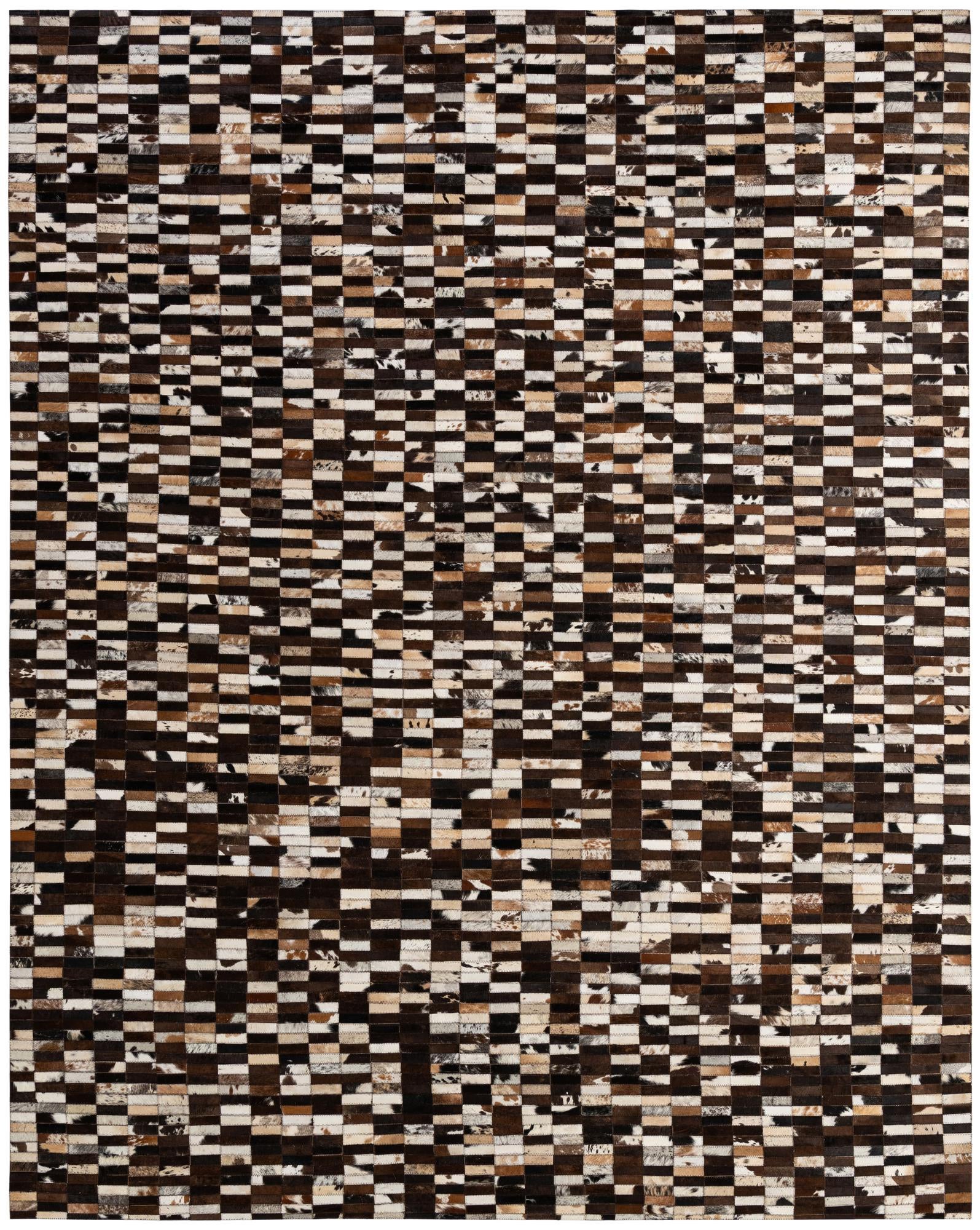 8' 1 x 9' 11 Cowhide - Patchwork Rug