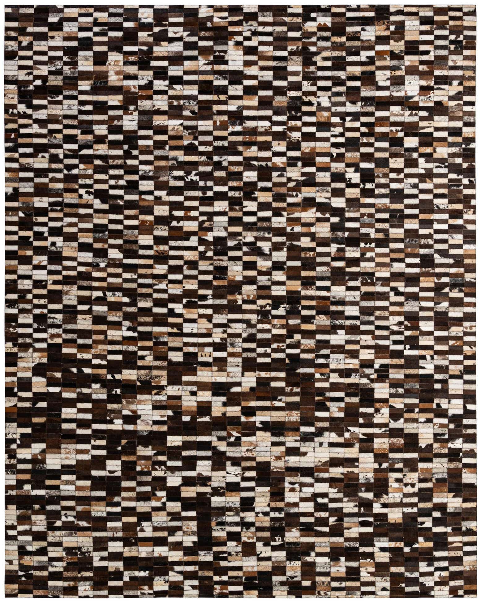 8' 1 x 9' 11 Cowhide - Patchwork Rug