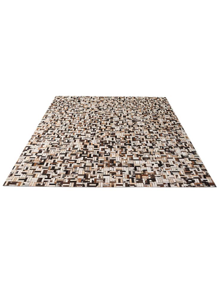 Detail image of 8' x 9' 11 Cowhide - Patchwork Rug