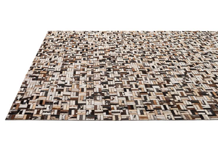 Detail image of 8' x 9' 11 Cowhide - Patchwork Rug