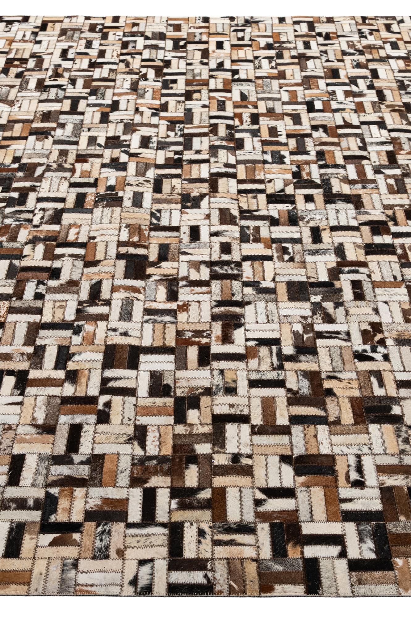 8' x 9' 11 Cowhide - Patchwork Rug