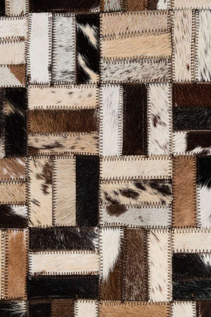 8' x 9' 11 Cowhide - Patchwork Rug