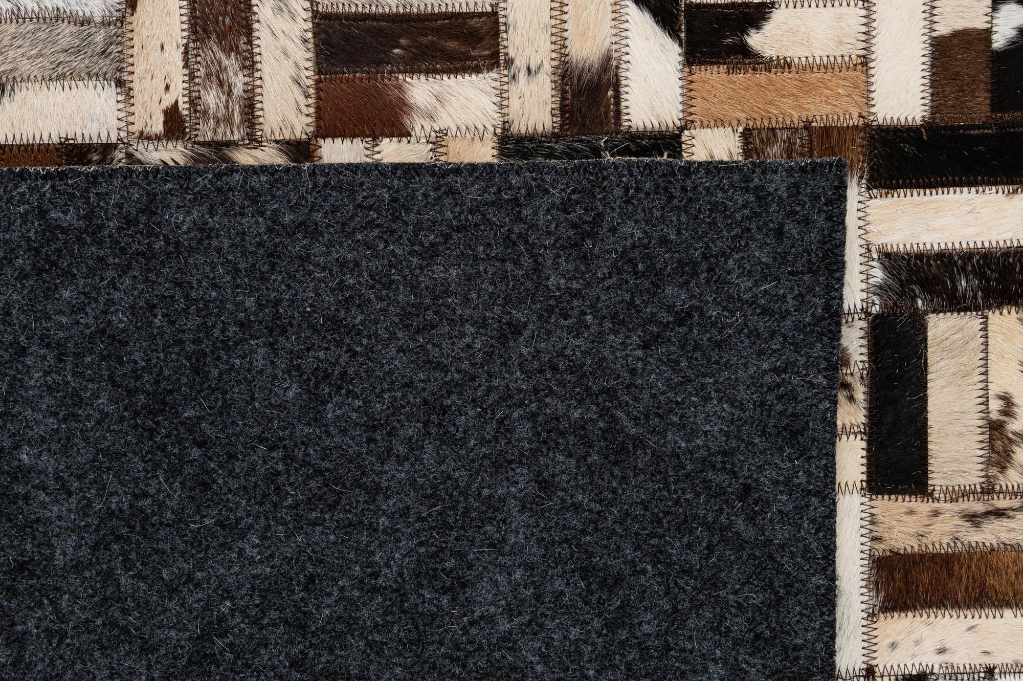 8' x 9' 11 Cowhide - Patchwork Rug