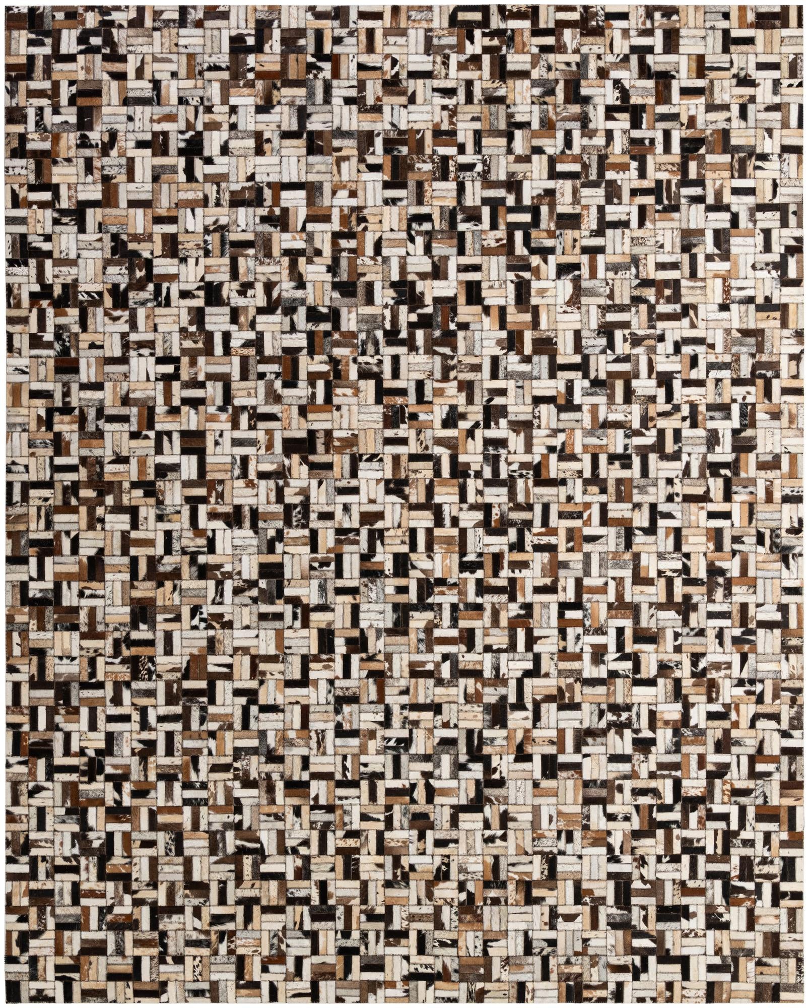 8' x 9' 11 Cowhide - Patchwork Rug