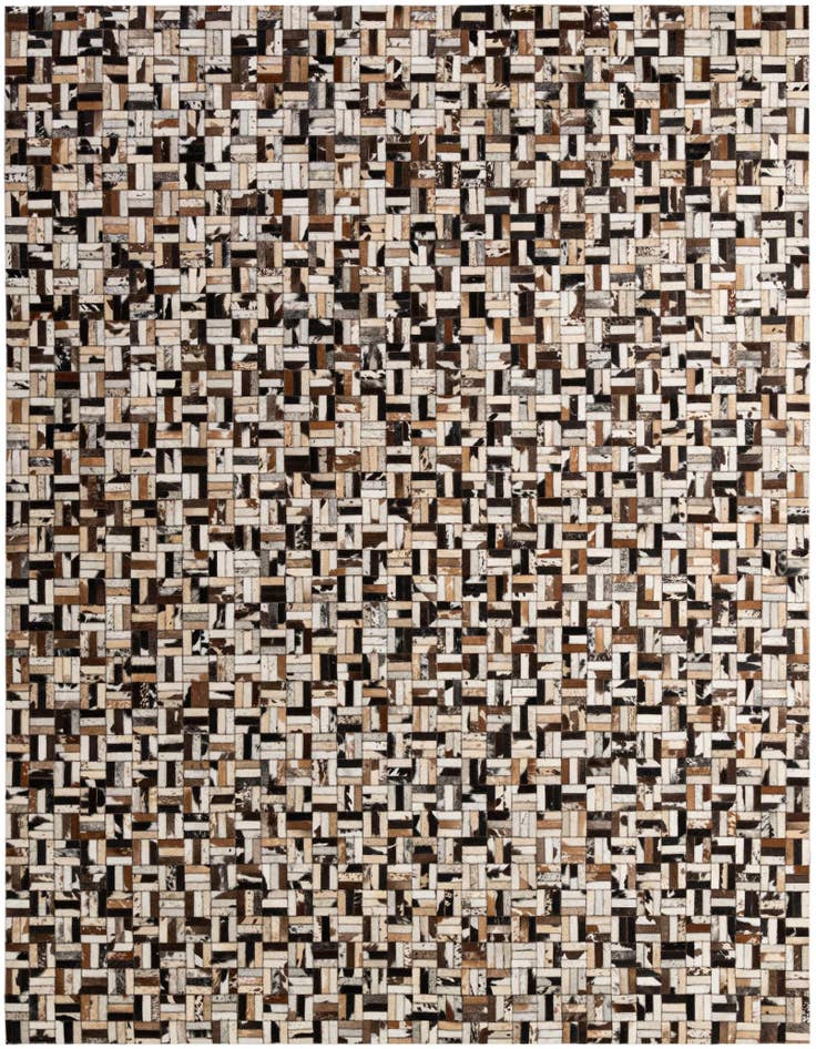 Detail image of 8' x 9' 11 Cowhide - Patchwork Rug