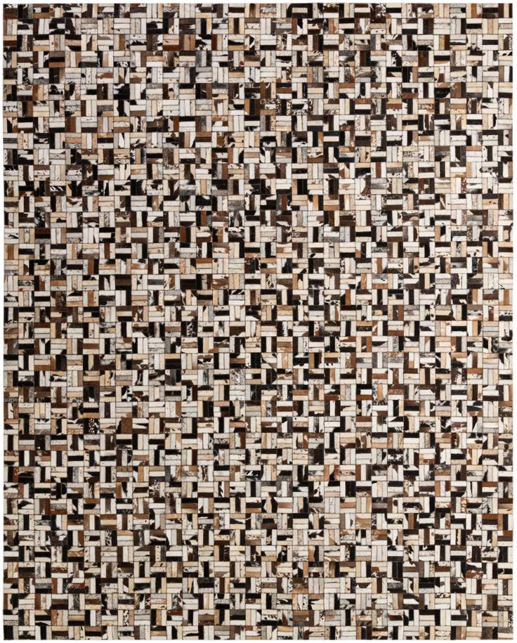 Detail image of 8' x 9' 11 Cowhide - Patchwork Rug