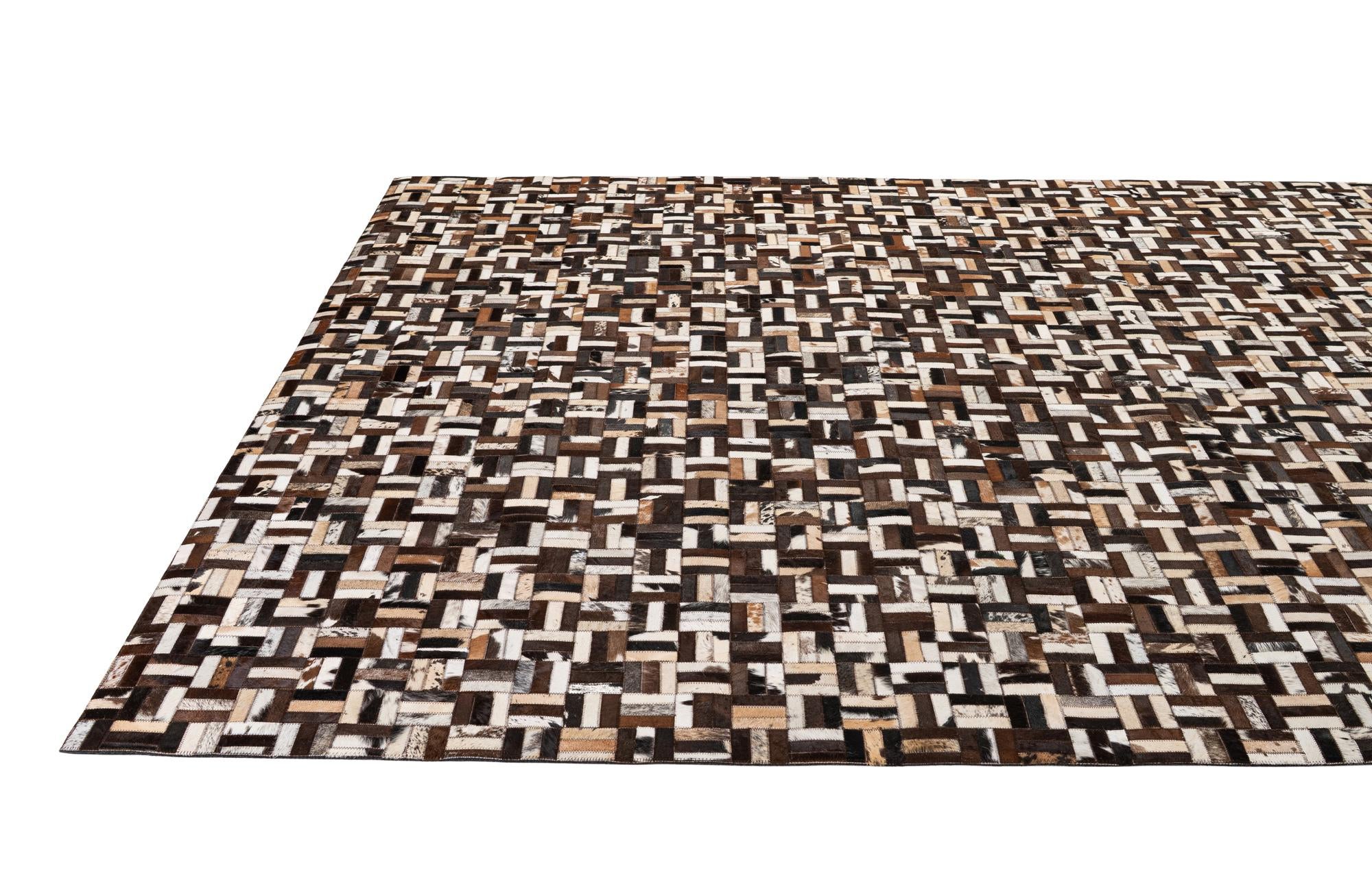 7' 11 x 10' 1 Cowhide - Patchwork Rug
