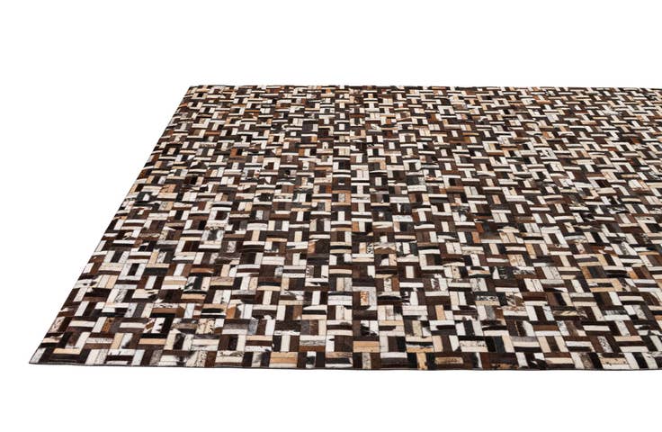 Detail image of 7' 11 x 10' 1 Cowhide - Patchwork Rug
