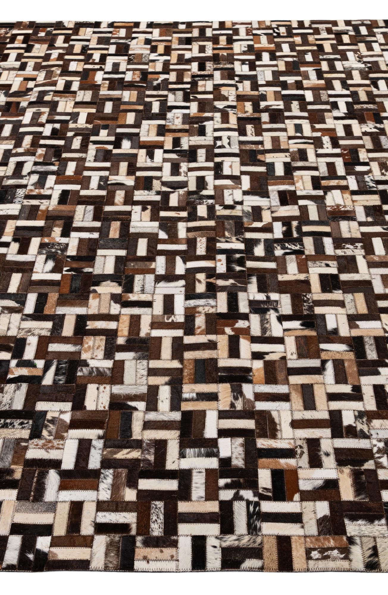 7' 11 x 10' 1 Cowhide - Patchwork Rug